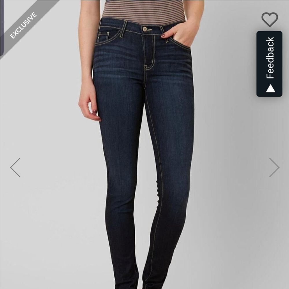 Kancan Mid-Rise Skinny Stretch Jean Sz 26